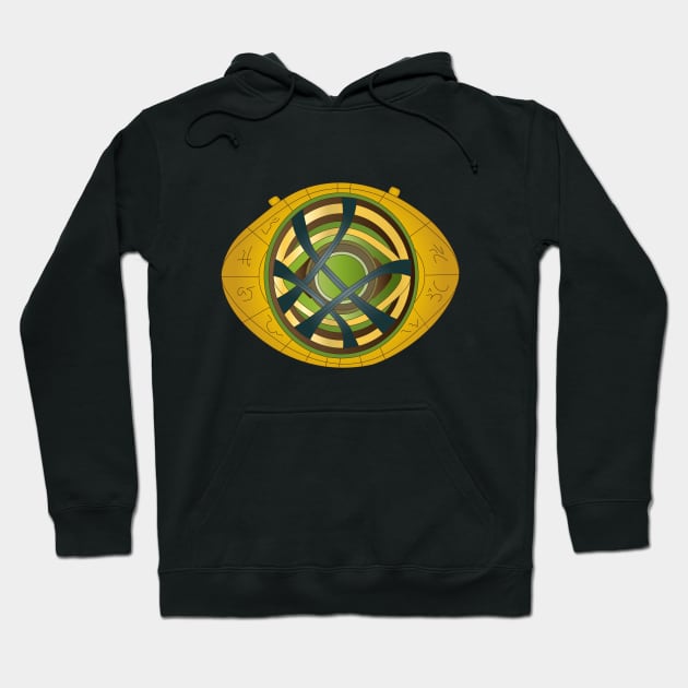 Mystical Gaze: Eye of Agamotto Enchantment Hoodie by letzdoodle